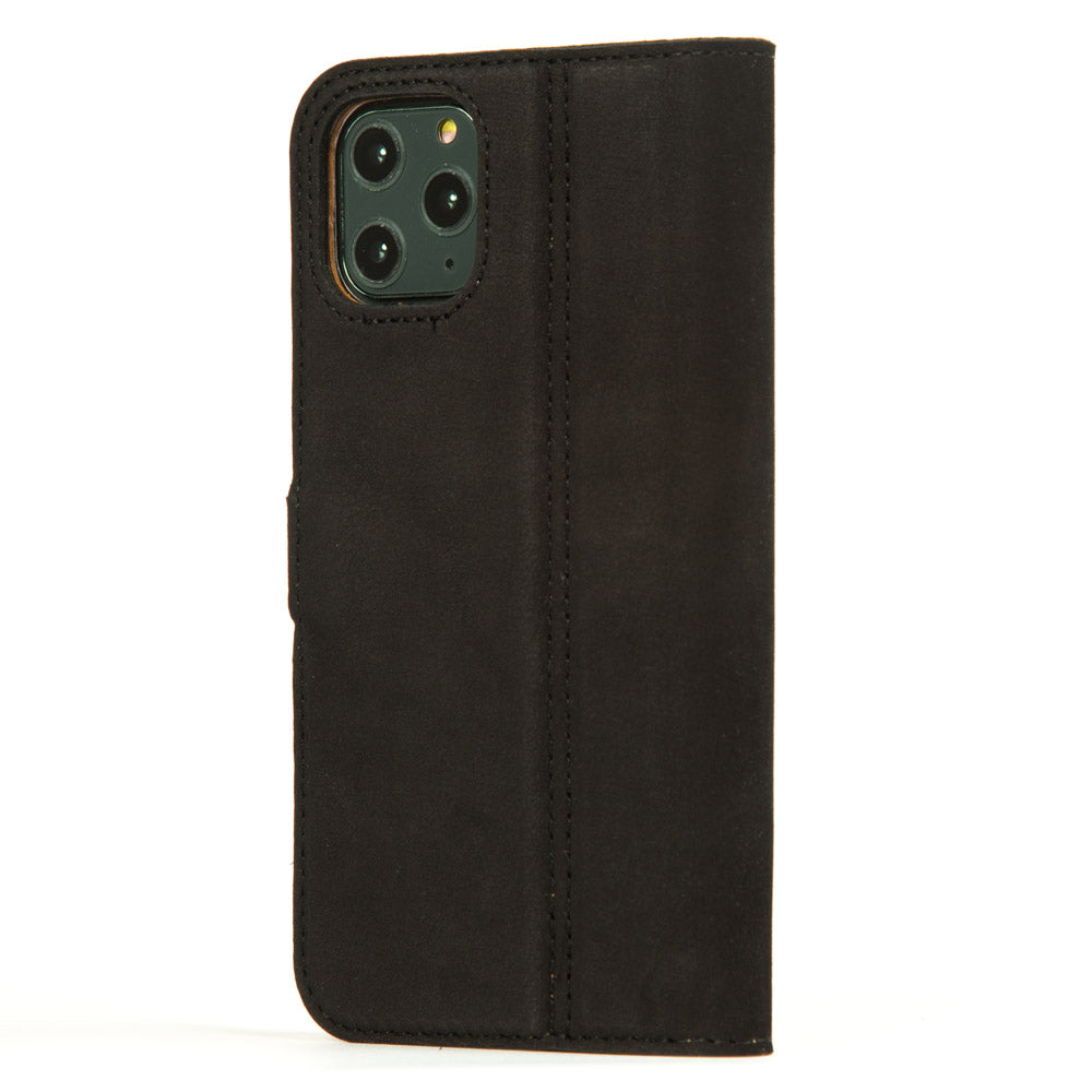 Vintage Lederhülle Schwarz - Apple iPhone 11 Pro