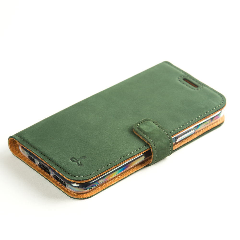 Vintage Lederhülle Grün - Apple iPhone 11 Pro