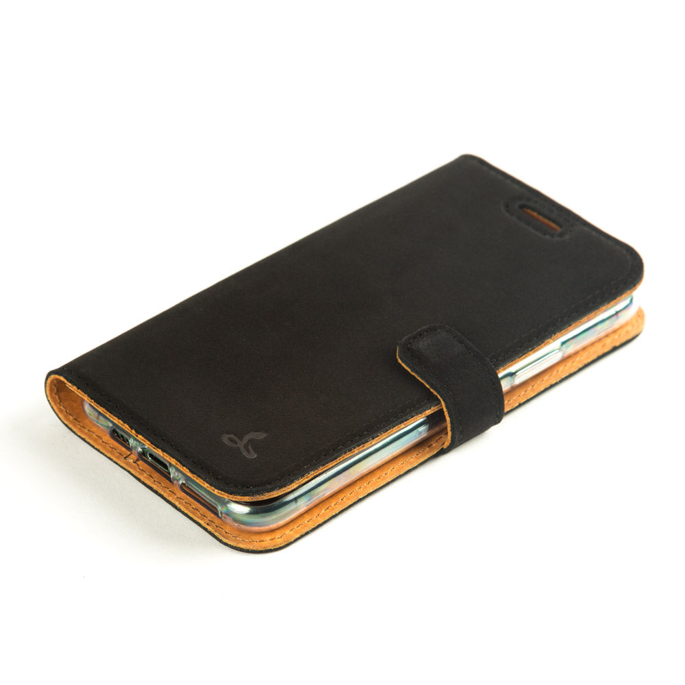 Vintage Lederhülle Schwarz - Apple iPhone 11 Pro Max
