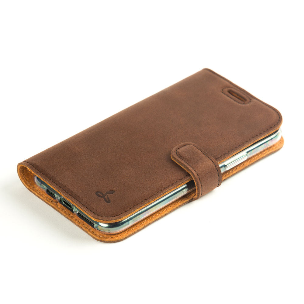 Vintage Lederhülle Braun - Apple iPhone 11 Pro Max