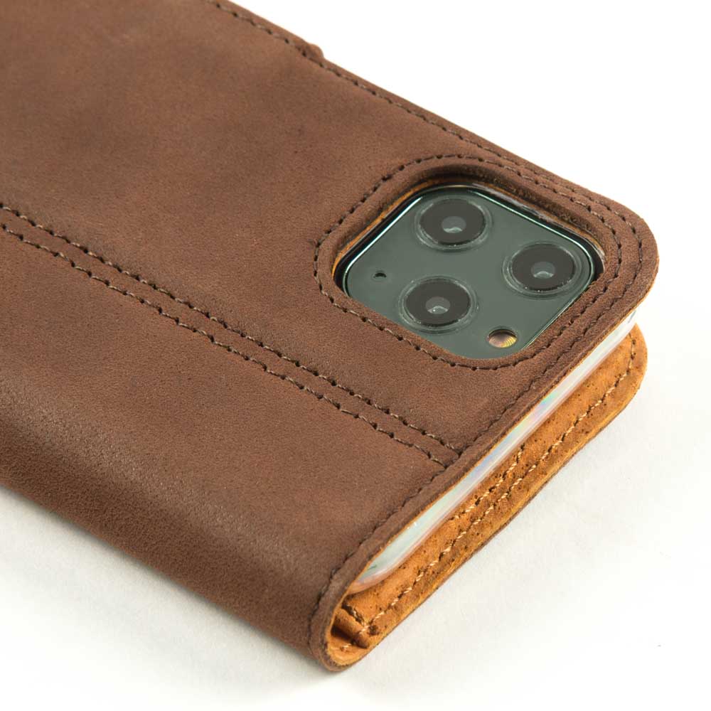Vintage Lederhülle Braun - Apple iPhone 11 Pro Max
