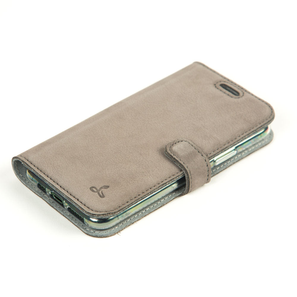 Vintage Lederhülle Grau - Apple iPhone 11 Pro Max
