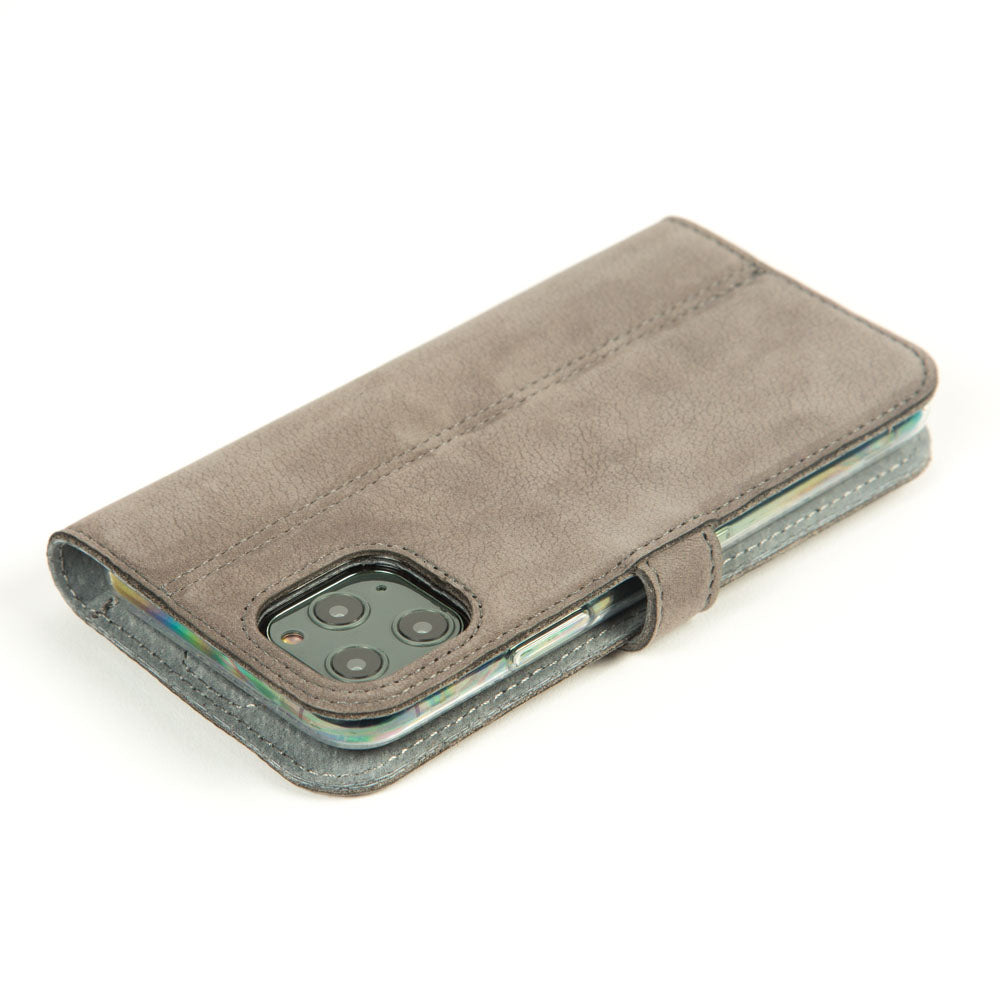 Vintage Lederhülle Grau - Apple iPhone 11 Pro Max
