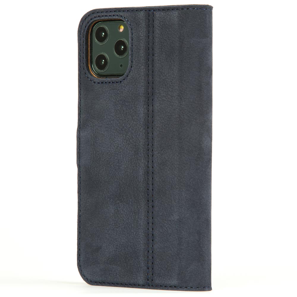 Vintage Lederhülle Marine Blau - Apple iPhone 11 Pro Max