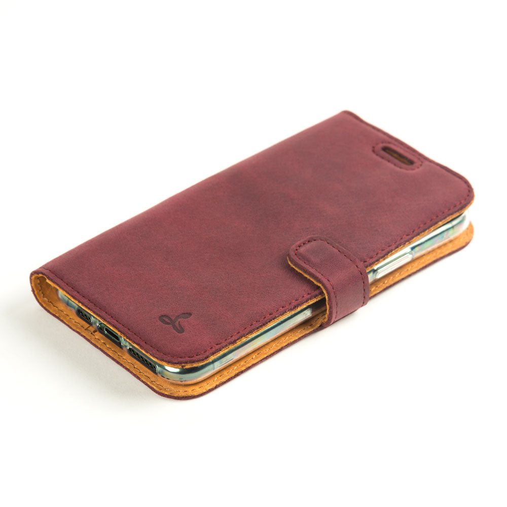Vintage Lederhülle Lila - Apple iPhone 11 Pro Max