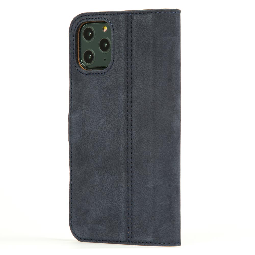 Vintage Lederhülle Marine Blau - Apple iPhone 11 Pro