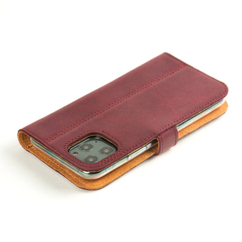 Vintage Lederhülle Lila - Apple iPhone 11 Pro
