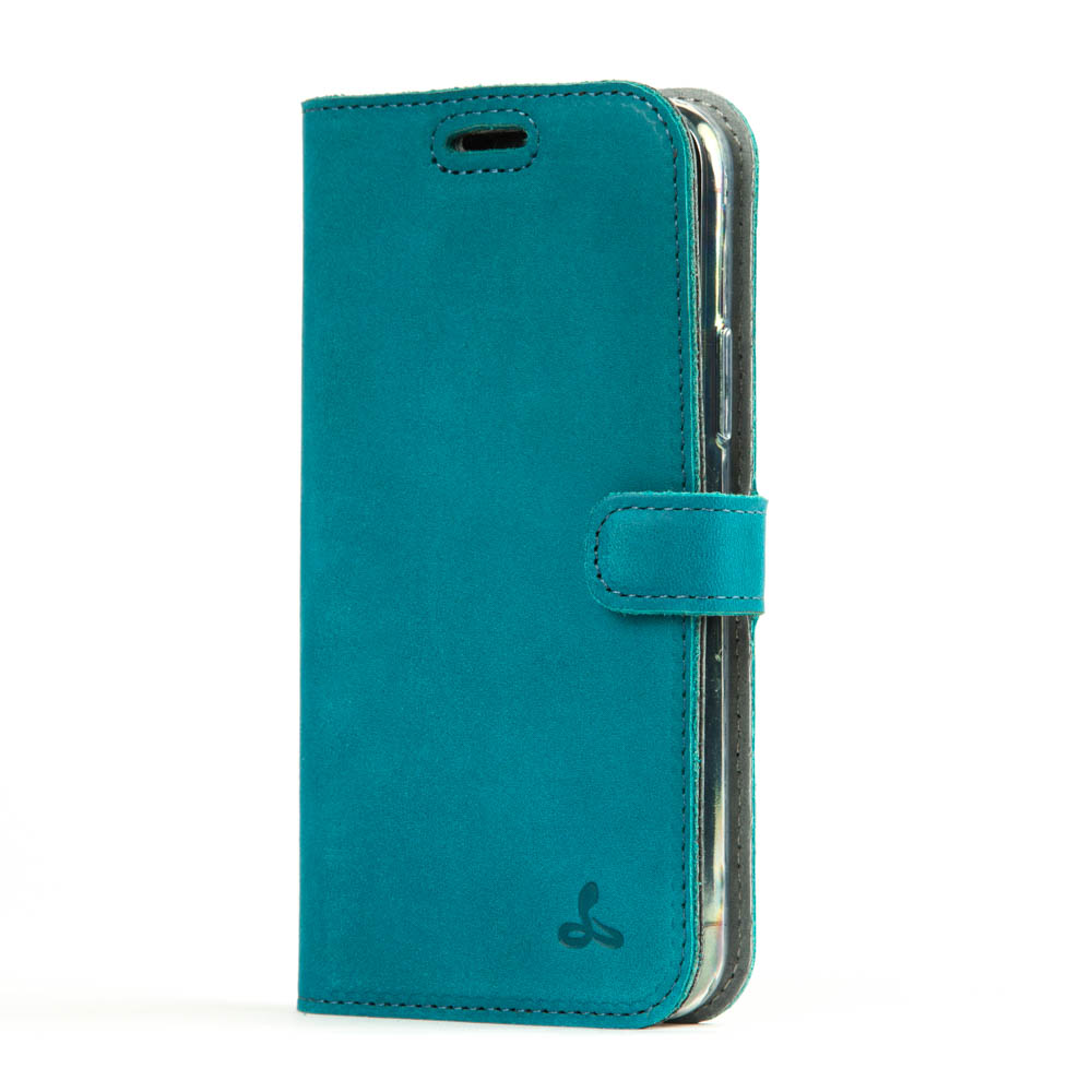 Vintage Lederhülle Türkis - Apple iPhone 11 Pro