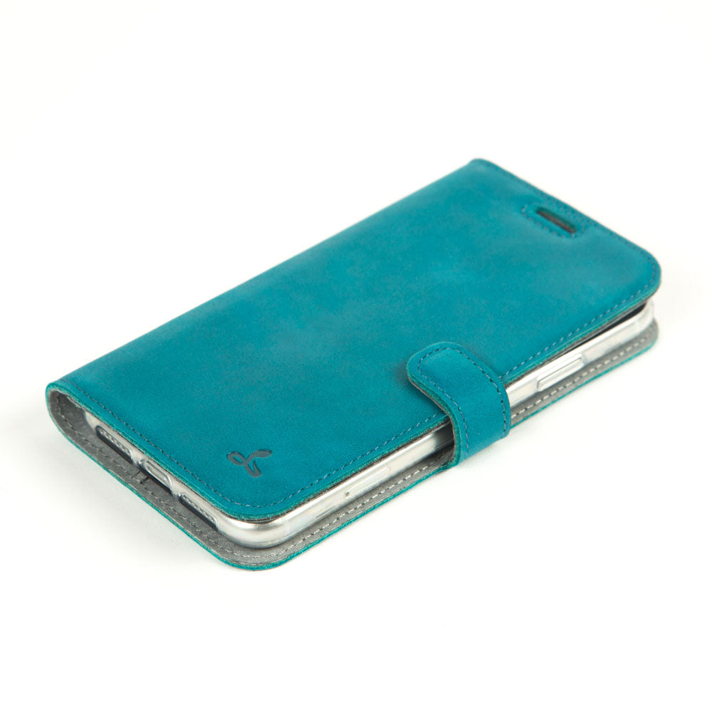 Vintage Lederhülle Türkis - Apple iPhone 11