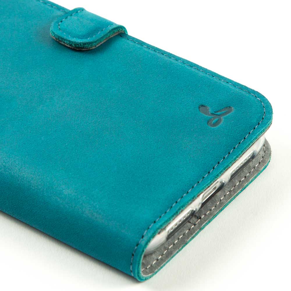 Vintage Lederhülle Türkis - Apple iPhone 11