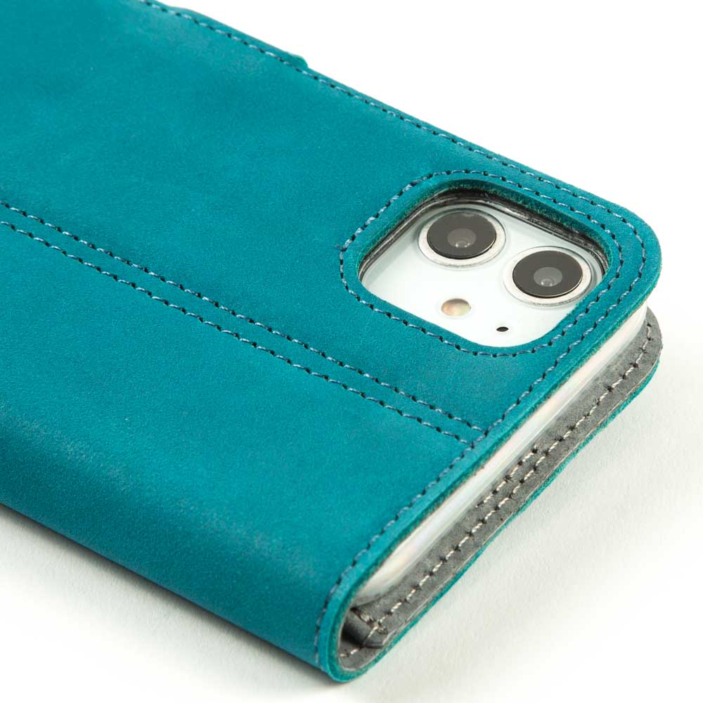 Vintage Lederhülle Türkis - Apple iPhone 11