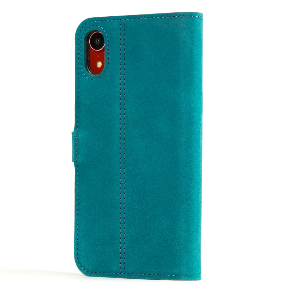 Vintage Lederhülle Türkis - Apple iPhone XR