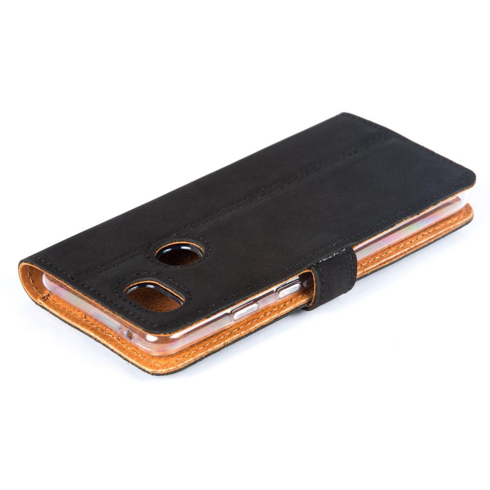 Vintage Lederhülle Schwarz - Google Pixel 3a XL