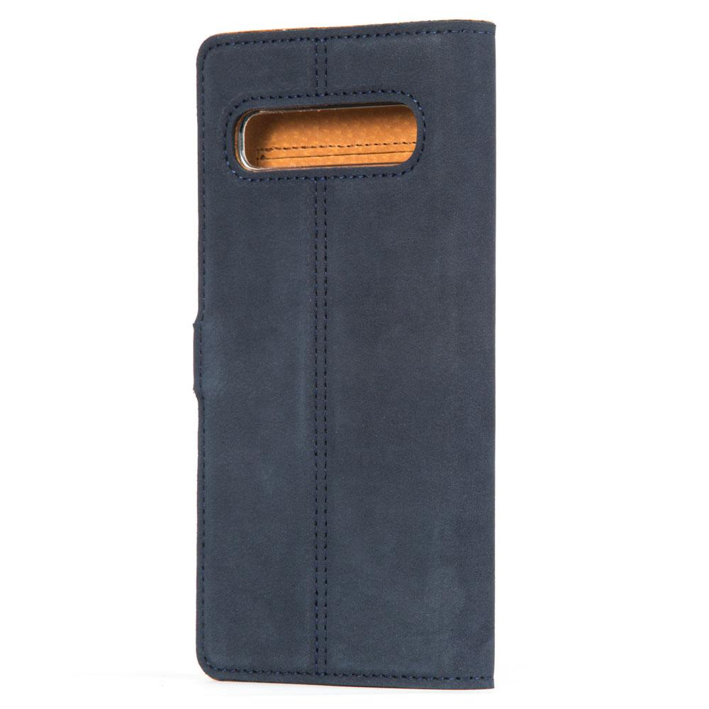 Vintage Lederhülle Marine Blau - Samsung Galaxy S10 5G