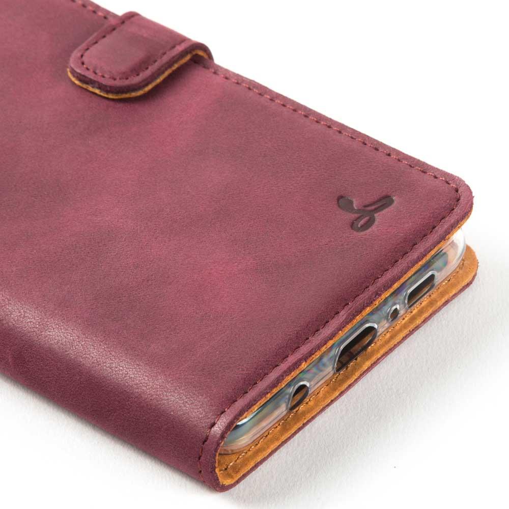 Vintage Lederhülle Lila - Samsung Galaxy S10 5G