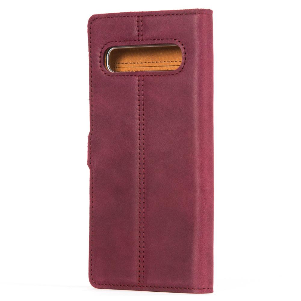 Vintage Lederhülle Lila - Samsung Galaxy S10 5G