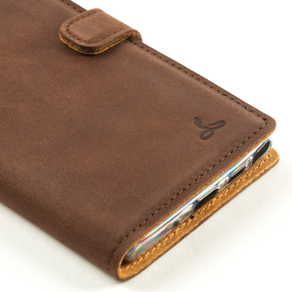 Vintage Lederhülle Braun - Samsung Galaxy Note 10