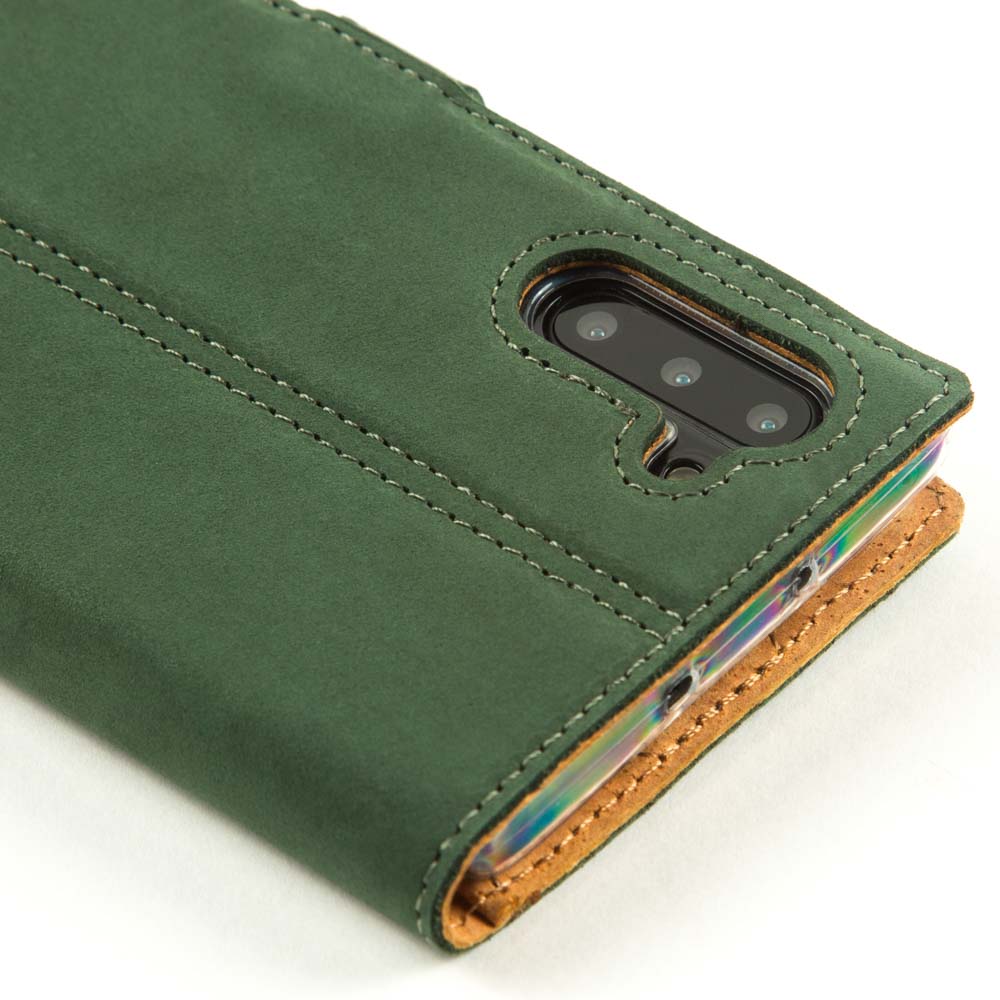Vintage Lederhülle Grün - Samsung Galaxy Note 10