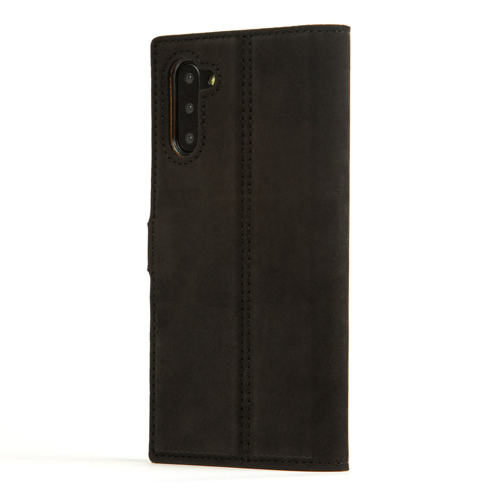 Vintage Lederhülle Schwarz - Samsung Galaxy Note 10