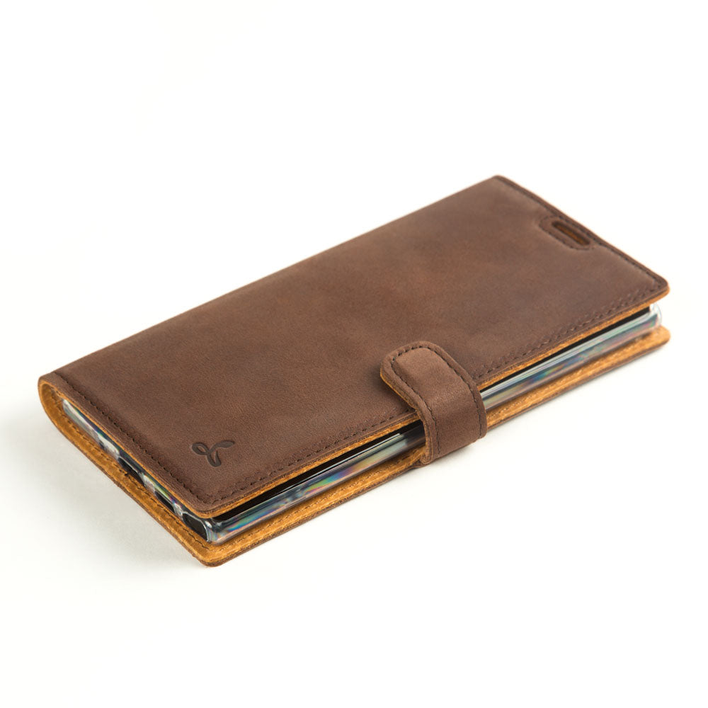Vintage Lederhülle Braun - Samsung Galaxy Note 10