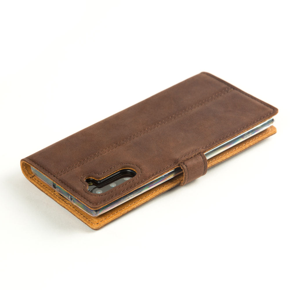 Vintage Lederhülle Braun - Samsung Galaxy Note 10