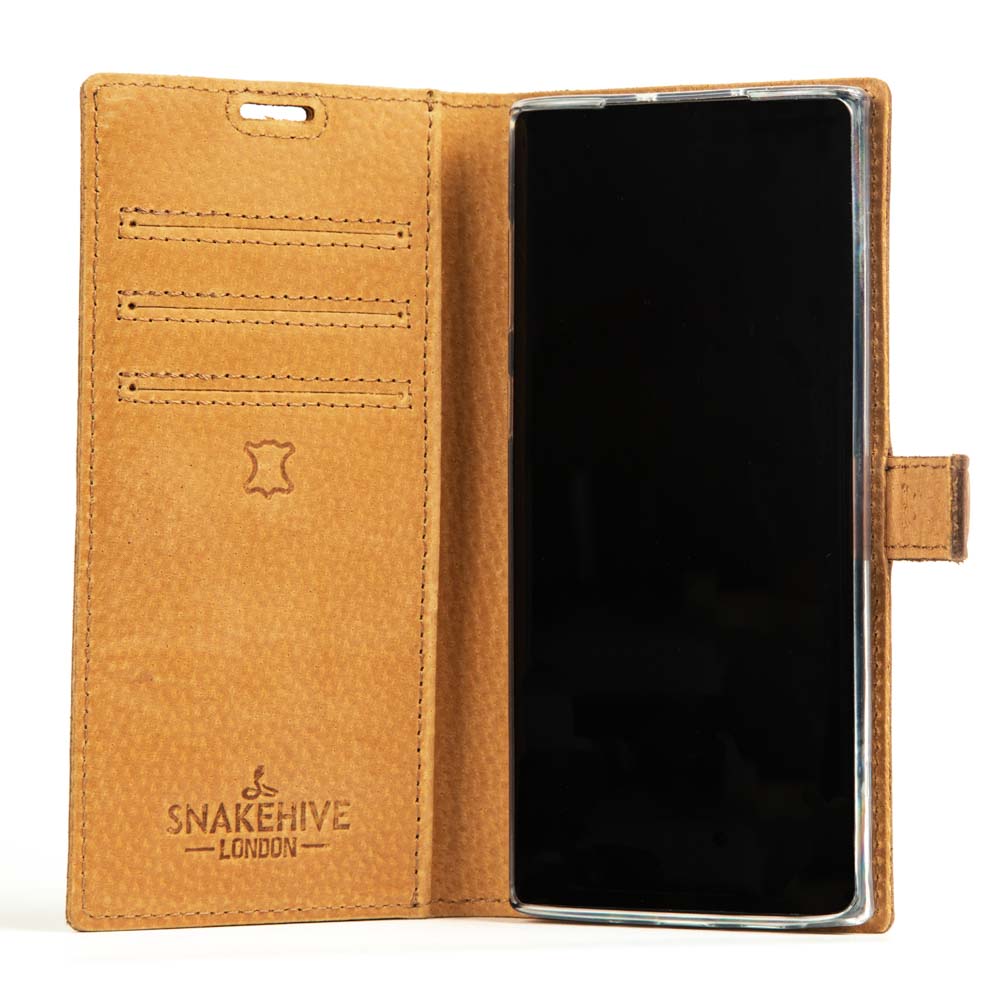 Vintage Lederhülle Braun - Samsung Galaxy Note 10