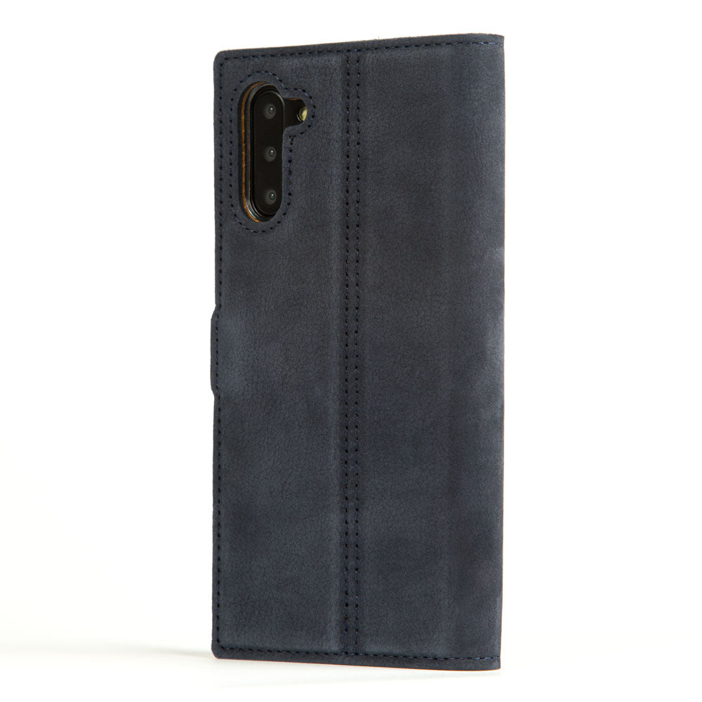 Vintage Lederhülle Marine Blau - Samsung Galaxy Note 10