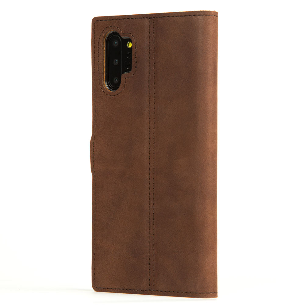 Vintage Lederhülle Braun - Samsung Galaxy Note 10 Plus / 10 Plus 5G