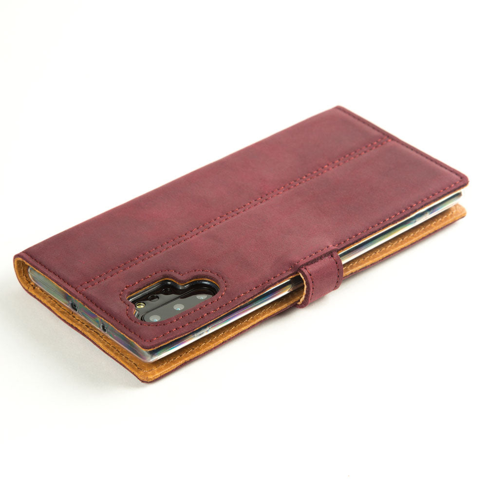 Vintage Lederhülle Lila - Samsung Galaxy Note 10 Plus / 10 Plus 5G