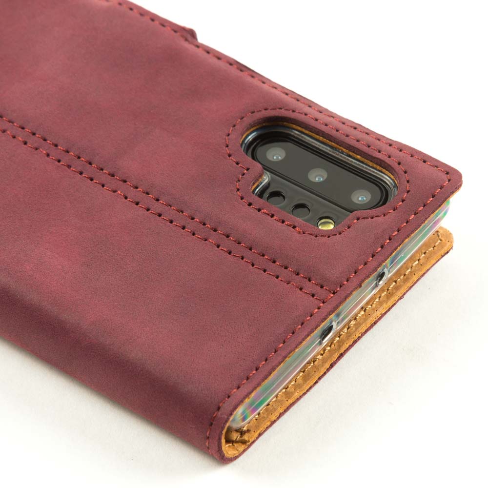 Vintage Lederhülle Lila - Samsung Galaxy Note 10 Plus / 10 Plus 5G