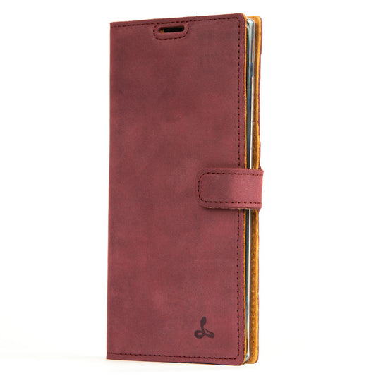 Vintage Lederhülle Lila - Samsung Galaxy Note 10 Plus / 10 Plus 5G