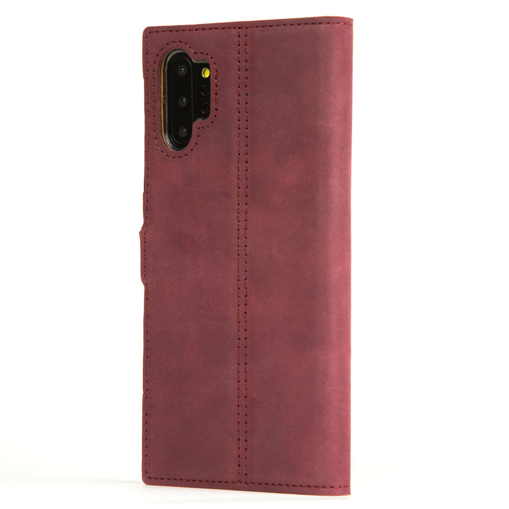 Vintage Lederhülle Lila - Samsung Galaxy Note 10 Plus / 10 Plus 5G