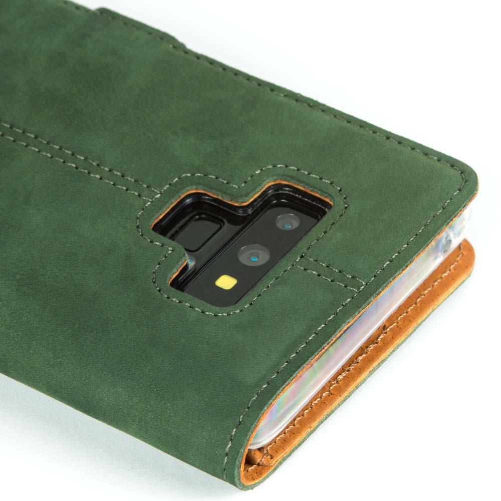 Vintage Lederhülle Grün - Samsung Galaxy Note 9