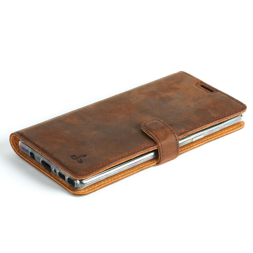 Vintage Lederhülle Braun - Samsung Galaxy Note 9