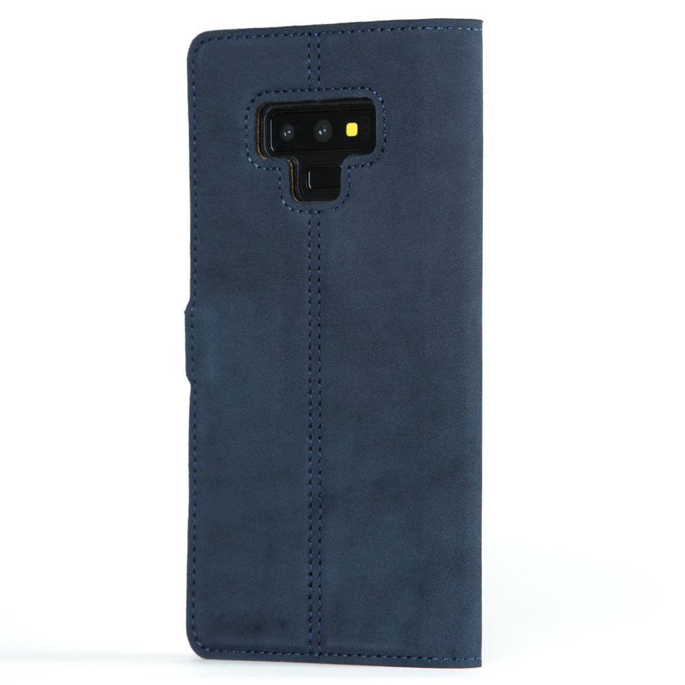 Vintage Lederhülle Marine Blau - Samsung Galaxy Note 9