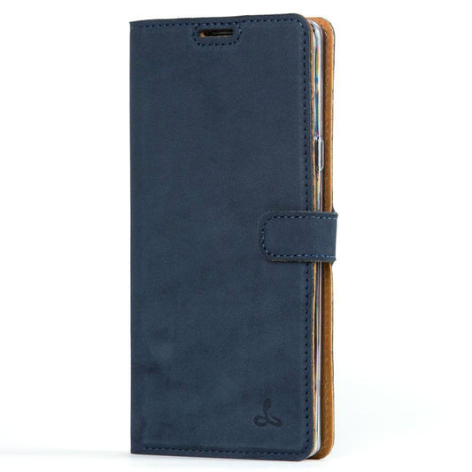 Vintage Lederhülle Marine Blau - Samsung Galaxy Note 9