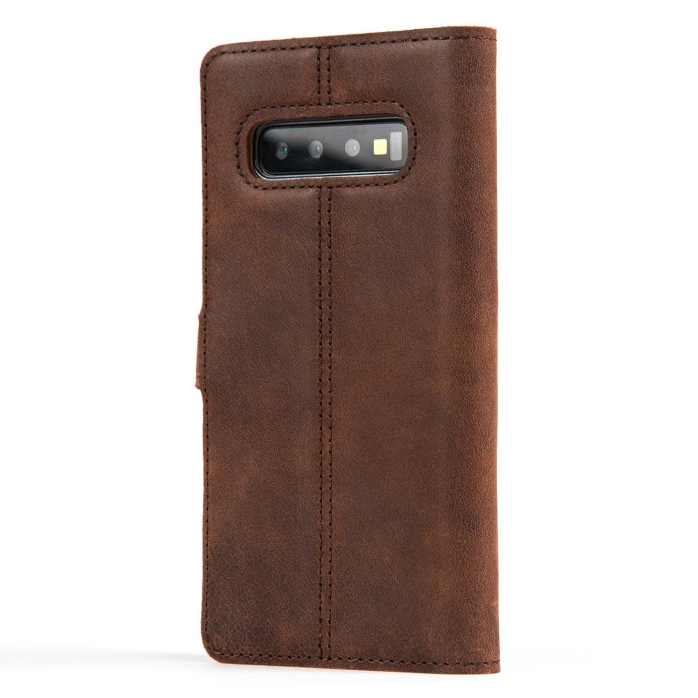 Vintage Lederhülle Braun - Samsung Galaxy S10 Plus