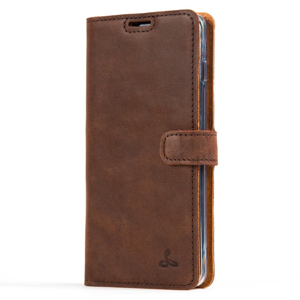 Vintage Lederhülle Braun - Samsung Galaxy S10