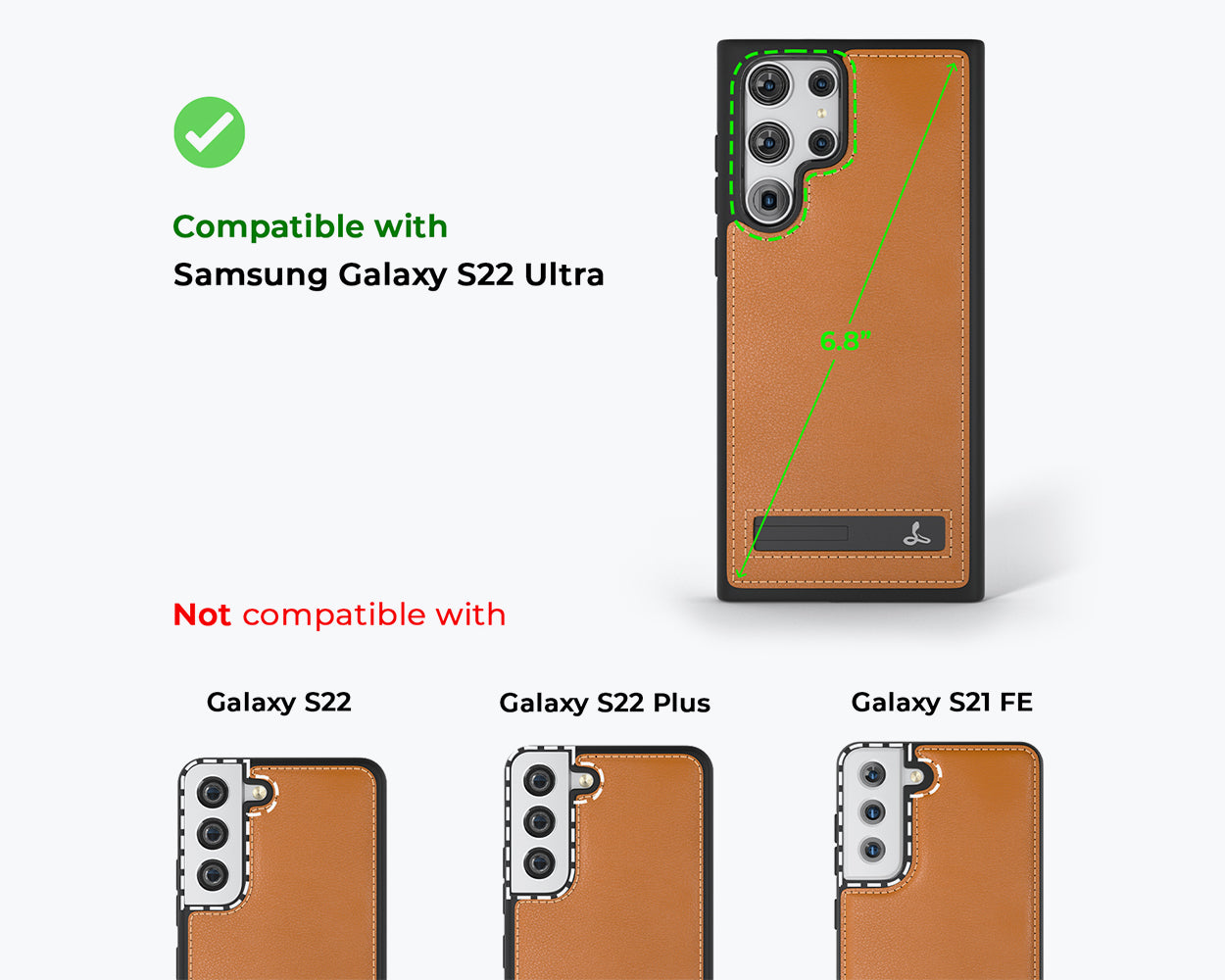 Metro Leder Case - Samsung S22 Ultra