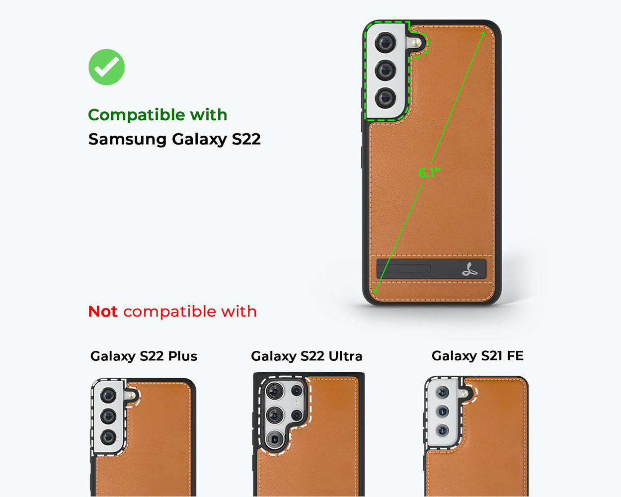 Metro Leder Case - Samsung S22