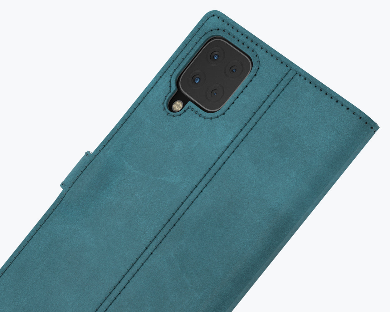 Vintage Lederhülle Türkis - Samsung Galaxy A12