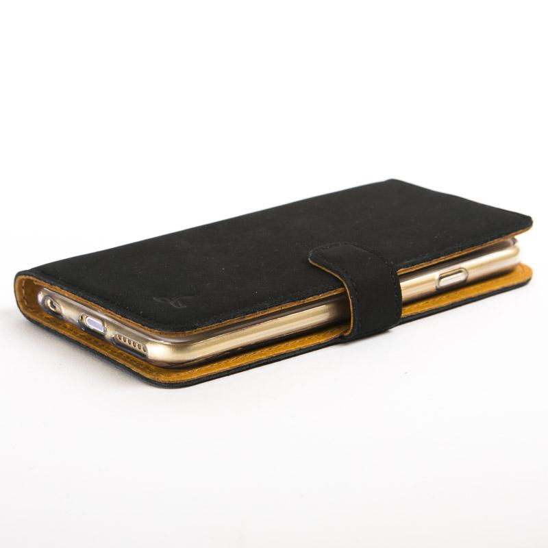 Vintage Black Leather Wallet - Apple iPhone 6/6S (4.7") - Snakehive