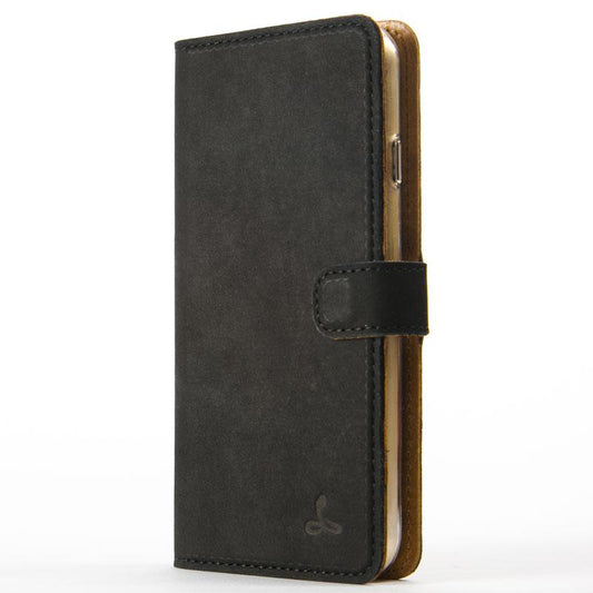 Vintage Black Leather Wallet - Apple iPhone 6/6S (4.7") - Snakehive