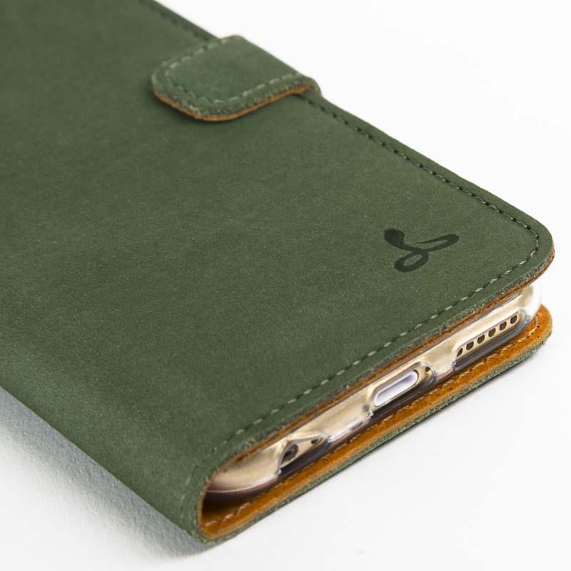 Vintage Bottle Green Leather Wallet - Apple iPhone 6/6s - Snakehive