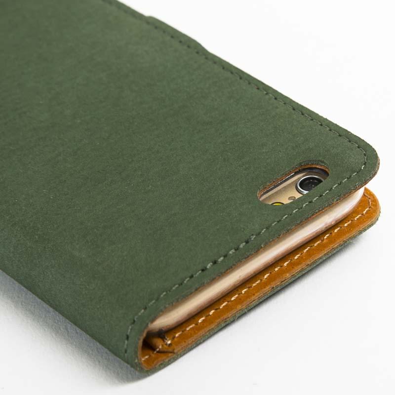 Vintage Bottle Green Leather Wallet - Apple iPhone 6/6s - Snakehive