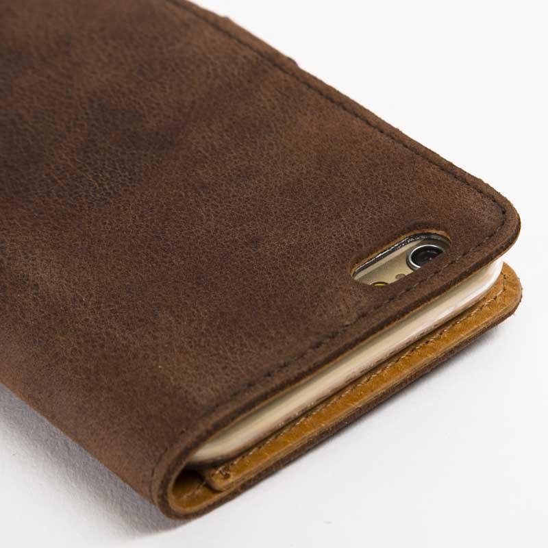 Vintage Chestnut Brown Leather  Wallet - Apple iPhone 6/6S (4.7") - Snakehive