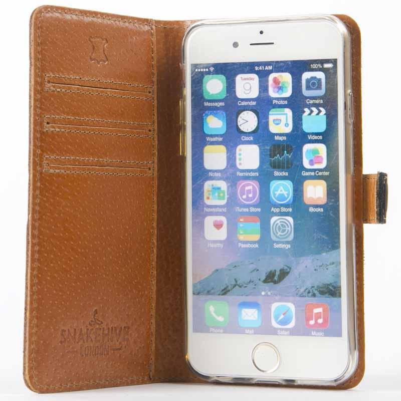 Vintage Navy Leather  Wallet - Apple iPhone 6/6S (4.7") - Snakehive