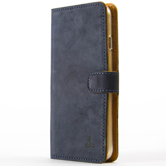 Vintage Navy Leather  Wallet - Apple iPhone 6/6S (4.7") - Snakehive