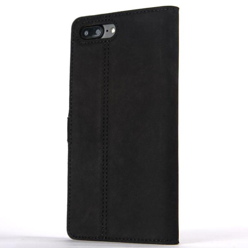 Vintage Black Leather Wallet - Apple iPhone 7 Plus - Snakehive