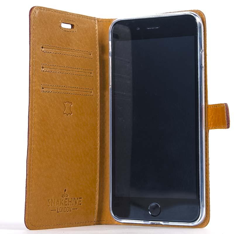 Vintage Bottle Green Leather Wallet - Apple iPhone 7 Plus - Snakehive
